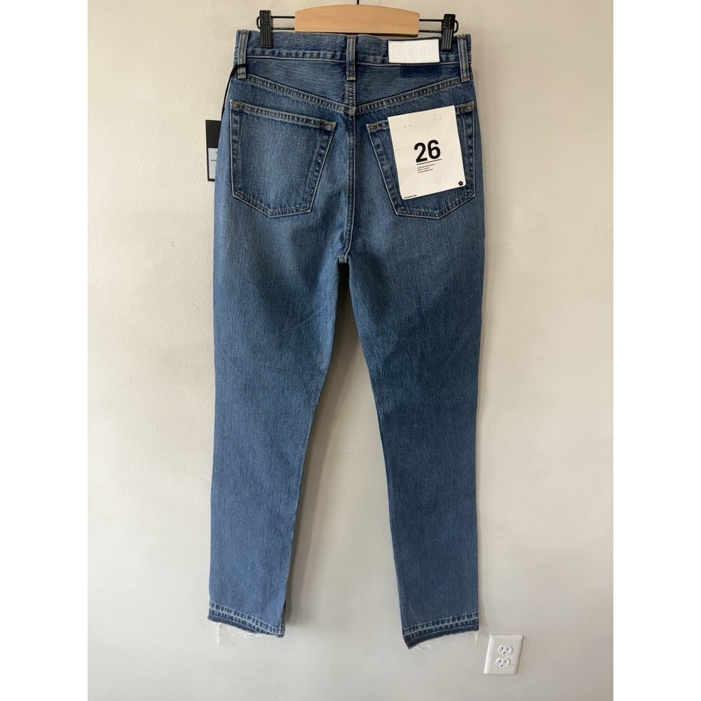 $315 Redone Iconic Heritage Silhouette 70s High Rise Skinny Boot Leg Women’s 26